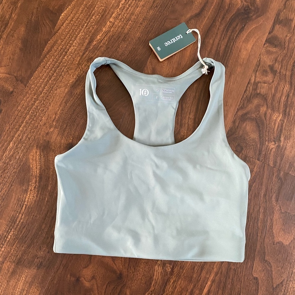 NWT 10 Tree InMotion Longline Active Bra Size Small Agave Green

Brand new!